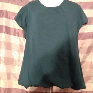 NWT Gap XL Womens Short Sleeve Lightweight Layered Sweater Wool/Cotton Blend